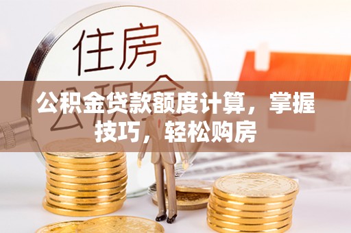 澜沧公积金贷款额度计算，掌握技巧，轻松购房
