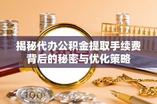 澜沧揭秘代办公积金提取手续费背后的秘密与优化策略