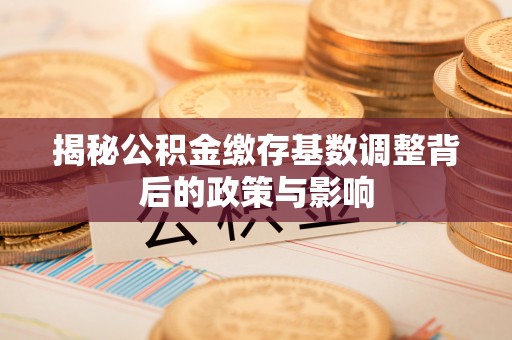 澜沧揭秘公积金缴存基数调整背后的政策与影响