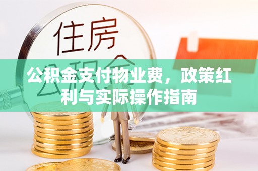 澜沧公积金支付物业费，政策红利与实际操作指南