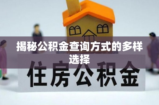 澜沧揭秘公积金查询方式的多样选择