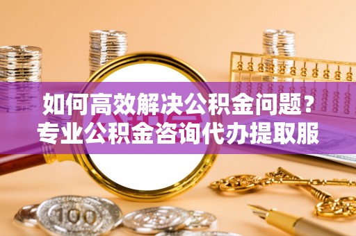 澜沧如何高效解决公积金问题？专业公积金咨询代办提取服务来帮你